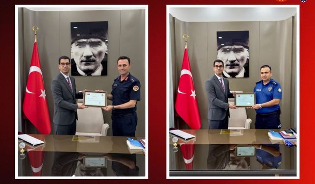 Kaymakam Vekili Onu’dan görevini tamamlayan isimlere başarı belgesi