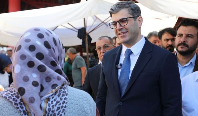 Mustafa Özkan Saimbeyli'de esnaf ve teşkilatla buluştu