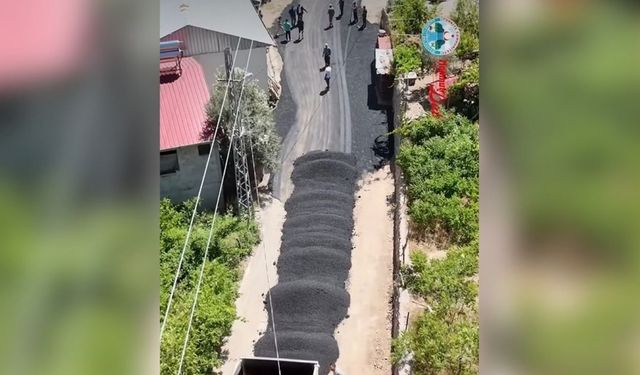 Saimbeyli'de cezaevi caddesi yeni asfaltına kavuştu