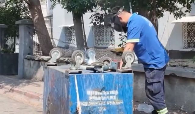 Seyhan’da eski çöp konteynerleri yeniden kullanıma kazandırılıyor