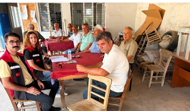 Seyhan'da üreticilere yangın ve destekleme bilgilendirmesi