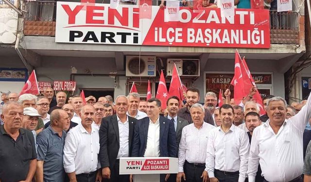 YENİ Parti Pozantı İlçe Başkanlığı binası törenle açıldı