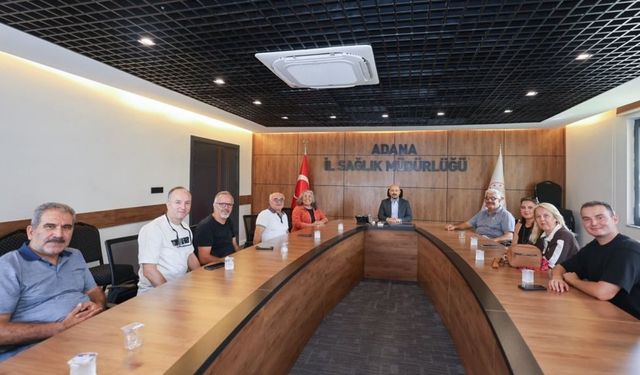 Adana İl Sağlık Müdürü Halil Nacar’a muhtarlardan ziyaret