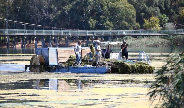Adana’da baraj gölünden her gün 2-3 ton atık çıkarılıyor