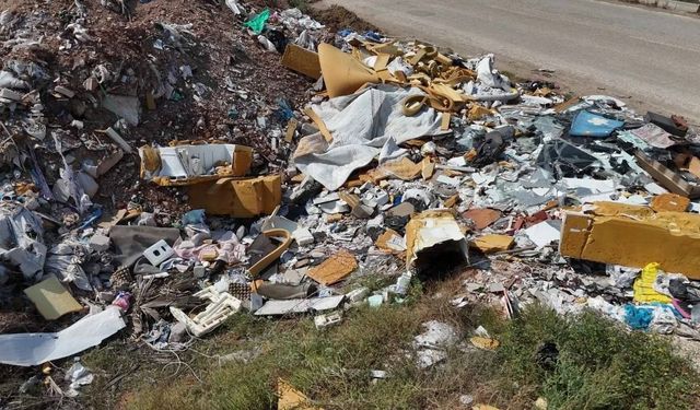Adana’da yol kenarlarındaki atıklar tepki çekiyor