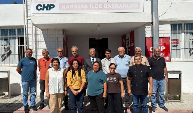 Ali Bedrettin Karataş'tan CHP İlçe Başkanlığına ziyaret