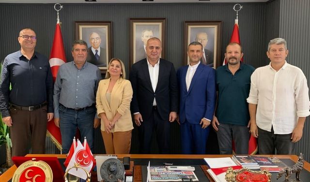 Bozdoğanlar Derneği'nden MHP Adana İl Başkanı Hakan Yıldırım'a ziyaret