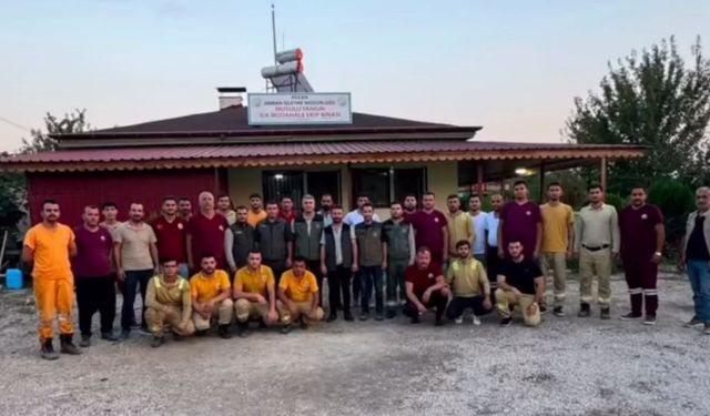 Kozan yangınına 12 ilden gelen orman ekipleri görev yerlerine uğurlandı