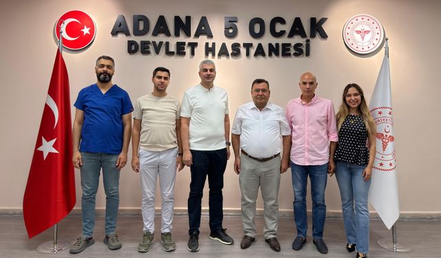 Sağlık-Sen Adana Şubesi’nden 5 Ocak Devlet Hastanesi yönetimine ziyaret