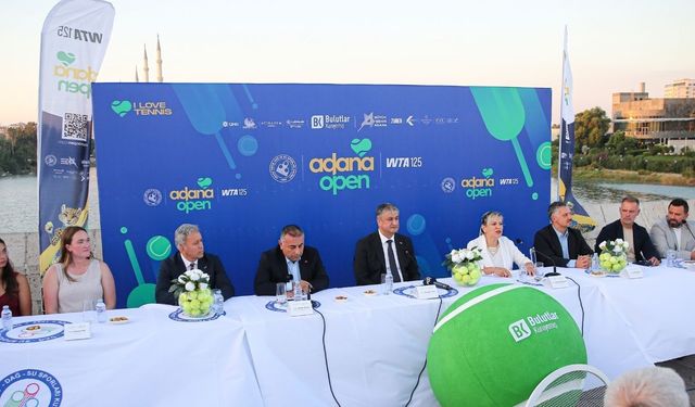 WTA 125 Adana Open Tenis Turnuvası'nın basın toplantısı yapıldı