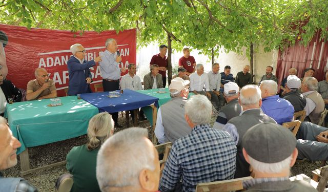 Zeydan Karalar Karaisalı’nın köylerini ziyaret etti