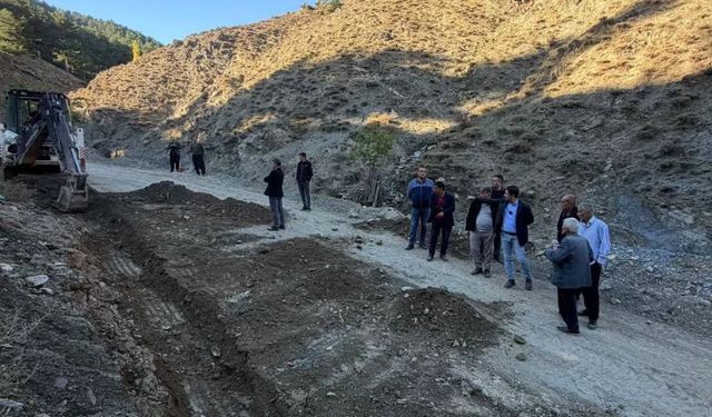 Başkan Özen yol çalışmalarını yerinde inceledi