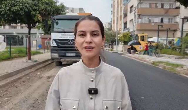 Ceyhan’da Sultan Selim Caddesi’nde yollar onarılıyor