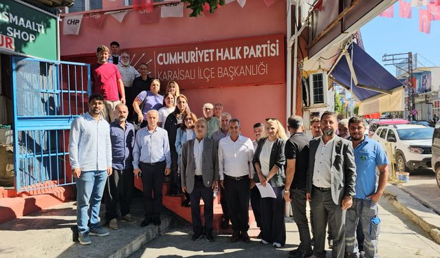 CHP Adana İl Örgütü'nden Karaisalı'da saha çalışması: "Bugün Karaisalı, Yarın Tüm İlçeler"