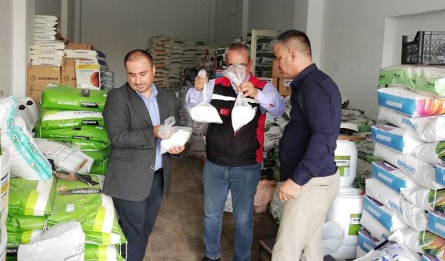 Çiftçinin kullandığı gübreler kontrol ediliyor