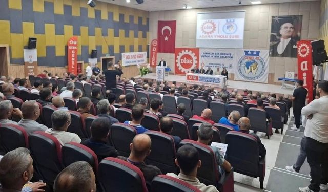 DİSK/Genel-İş Adana'da 8. Olağan Kongre tamamlandı