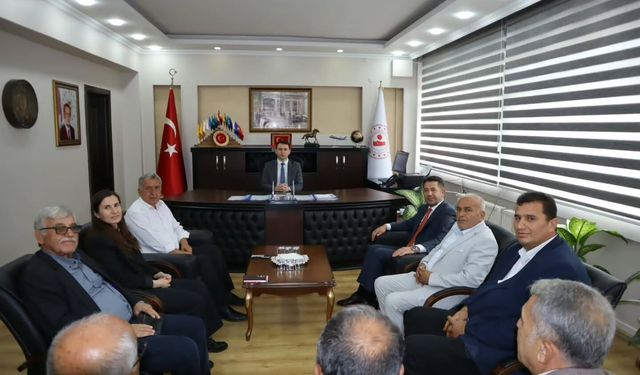 Feke Belediye Başkanı Cömert Özen’den Kaymakam Yamakoğlu’na ziyaret