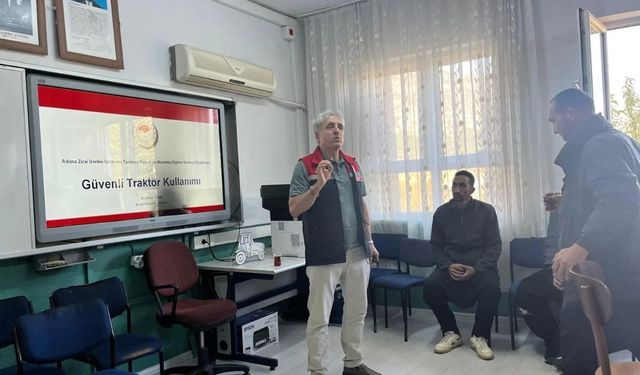Feke’de çiftçilere traktör güvenliği eğitimi