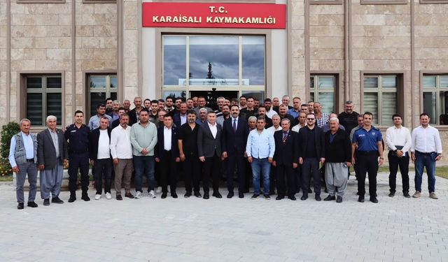 Karaisalı'da muhtarlar konuştu, sorunlar masaya yatırıldı!