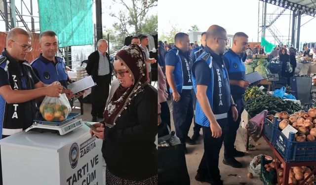 Karaisalı'da zabıta ekipleri pazara indi: Tartı kontrol noktası devrede