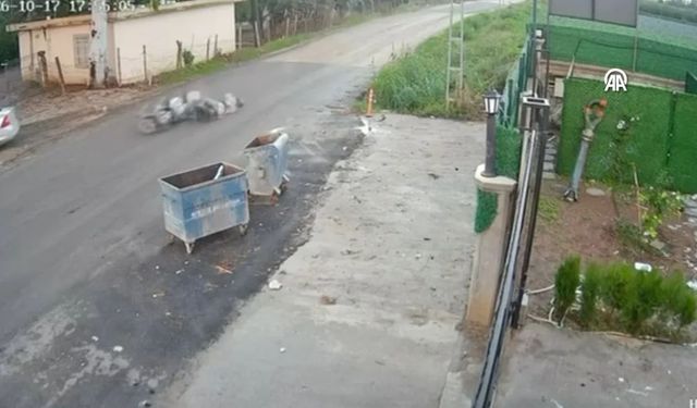 Kediye çarpmamak için fren yaptı, motosikleti devrildi