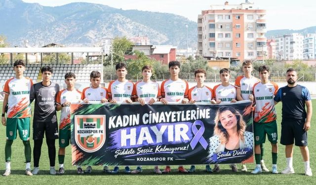 Kozanspor FK'dan kadın cinayetlerine tepki