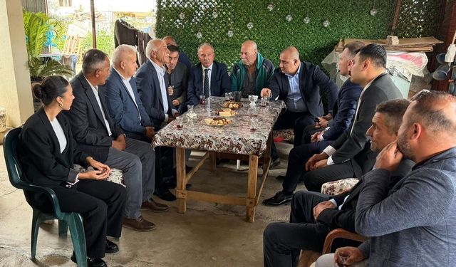 MHP'li Yıldırım Yumurtalık'ta! Çiftçilerin sulama sorunları gündeme geldi