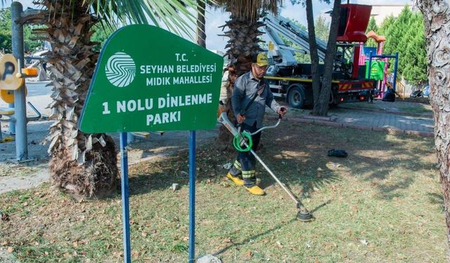 Seyhan Belediyesi'nden Mıdık Mahallesi'ne yeni dinlenme parkı