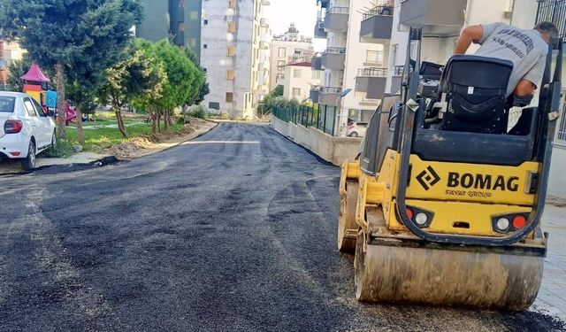 Yumurtalık merkezde yol çalışmaları sürüyor
