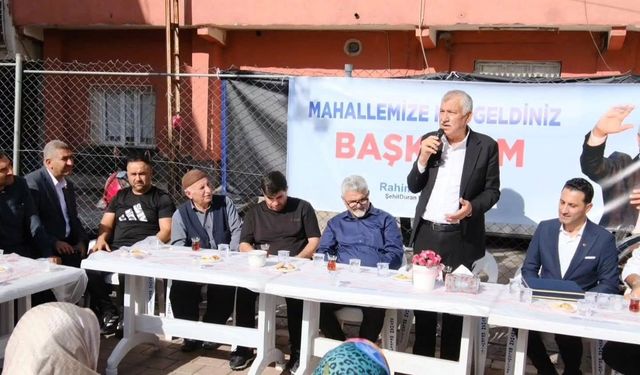 Zeydan Karalar Şehitduran Mahallesi'nde! Muhtarlar ve vatandaşlarla buluştu