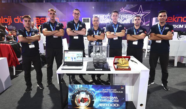 Deniz Harp Okulu öğrencilerinin "askeri turbo fan modülü" TEKNOFEST'te birinci oldu