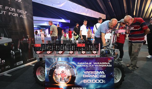 Otonom arama kurtarma robotuna TEKNOFEST Adana'da iki ödül