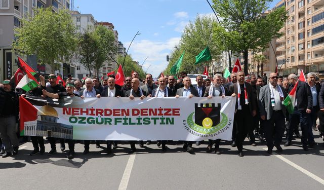 Kahramanmaraş'ta İsrail'in Gazze'ye saldırıları protesto edildi