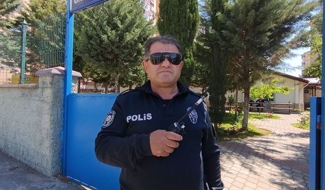 30 yıllık görevin ardından telsizle veda