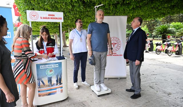 Adana'da sağlıklı yaşam için ideal kilo bilinçlendirme kampanyası sürüyor