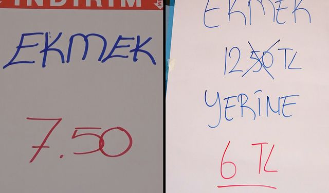 Antalya'da iki marketin fiyat rekabeti ekmeği 6 TL'ye kadar düşürdü