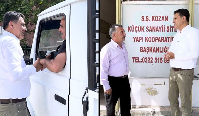 Başkan Atlı, Kozan Sanayi Sitesi’nde esnafla buluştu