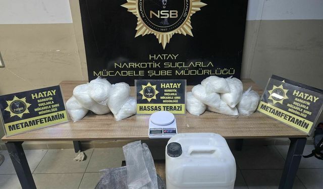 Hatay’da uyuşturucu operasyonu: 11 kilo sentetik madde ele geçirildi