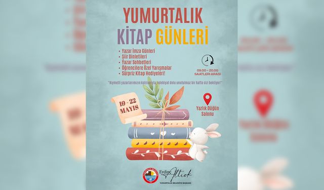 Kitap tutkunları 'Yumurtalık Kitap Günleri'nde buluşuyor