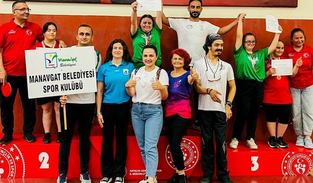 Manavgat Belediyespor’un özel sporcuları Antalya’da zirvede