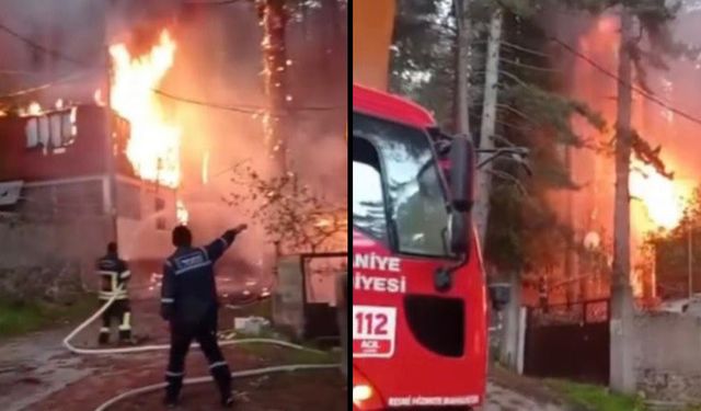 Osmaniye Zorkun Yaylası’nda yangın: 3 ev kullanılamaz hale geldi