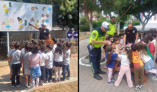 Polislerden öğrencilere uygulamalı eğitim