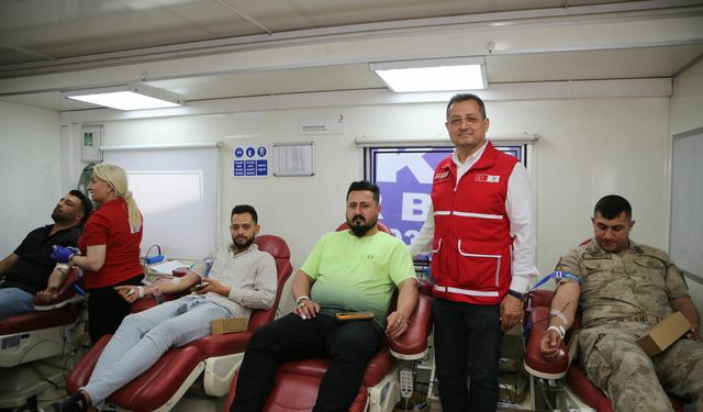 Defne’de kan bağışına yoğun ilgi