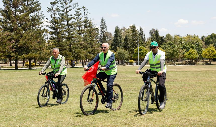 Adana’da sağlıklı bir gelecek için pedallar umutla döndü
