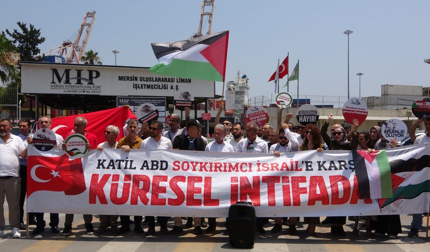 Madleen Gemisi için ayaklandılar: Mersin’den İsrail’e sert tepki