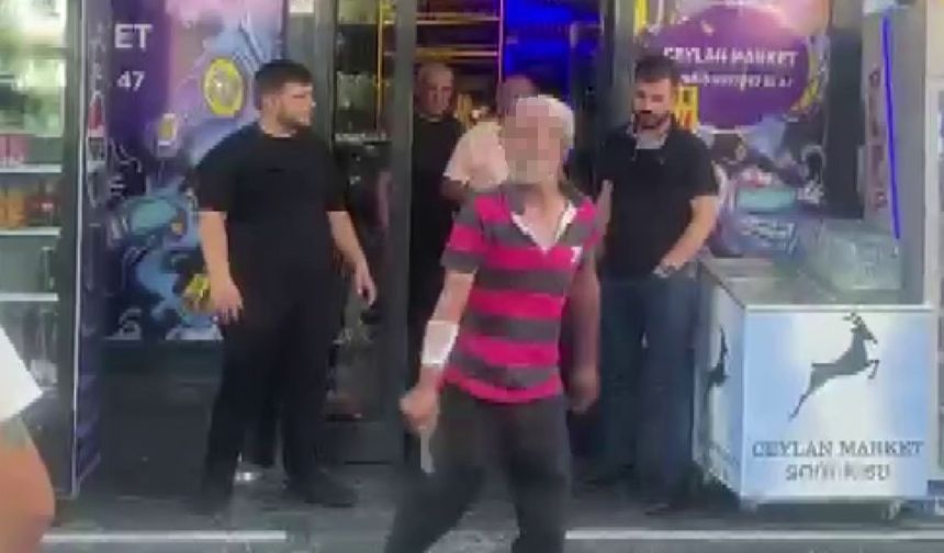 Adana’da elinde bıçakla dehşet saçan saldırgan gözaltına alındı