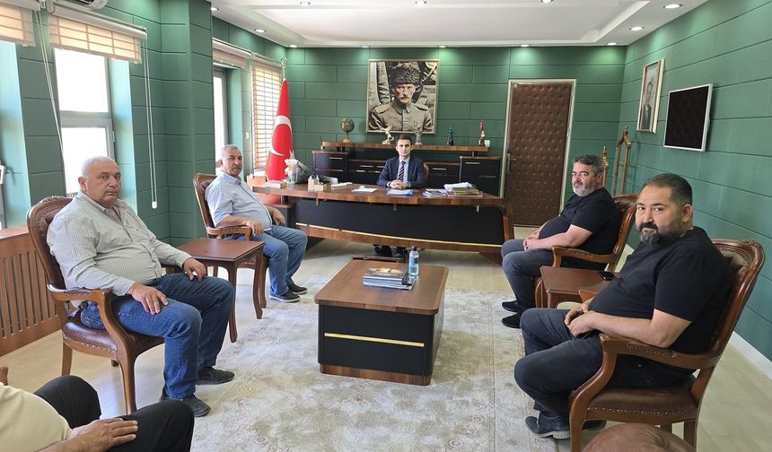 Başkan Özdemir’den Kaymakam Kurdu’ya ‘hayırlı olsun’ ziyareti