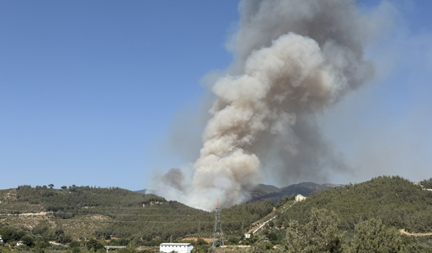 Osmaniye’de orman yangınına havadan ve karadan müdahale