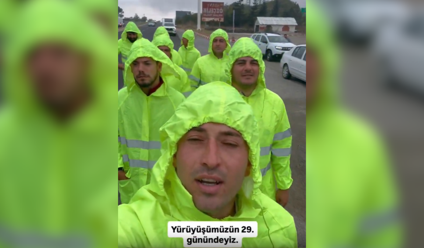 29. gün! Gençlerden tutuklu belediye başkanları için özgürlük yürüyüşü