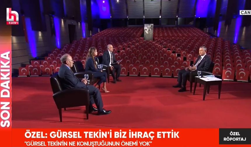 Özgür Özel: “Gürsel Tekin’i Partiden İhraç Ettik”
